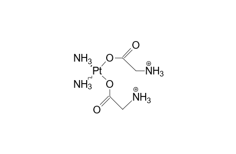 cis-Diammine-bis(O-glycine)-platinum dication