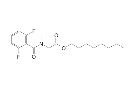 Sarcosine, N-(2,6-difluorobenzoyl)-, octyl ester