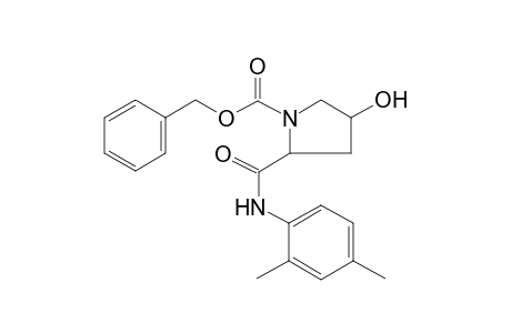 Pyrrolidine-1-carboxylic acid, 3-hydroxy-5-(2,4-dimethylphenylaminocarbonyl)-, benzyl ester