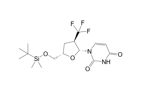 1-[(2R,3R,5S)-5-[[tert-butyl(dimethyl)silyl]oxymethyl]-3-(trifluoromethyl)-2-oxolanyl]pyrimidine-2,4-dione