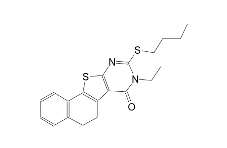 9-(butylsulfanyl)-8-ethyl-5,8-dihydronaphtho[2',1':4,5]thieno[2,3-d]pyrimidin-7(6H)-one