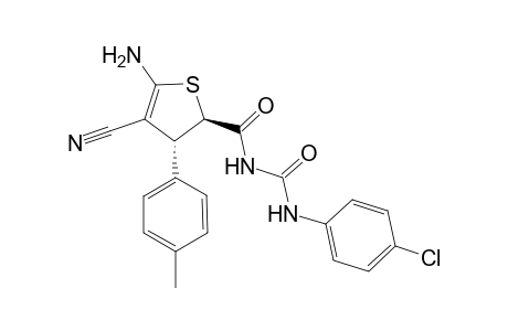 1-[(2R,3R)-5-Amino-4-cyano-3-(4-methyl-phenyl)-2,3-dihydro-thiophene-2-carbonyl]-3-(4-chloro-phenyl)-urea