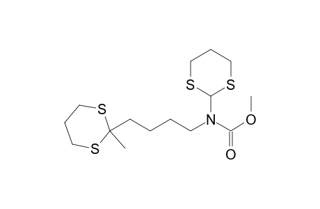Carbamic acid, 1,3-dithian-2-yl[4-(2-methyl-1,3-dithian-2-yl)butyl]-, methyl ester