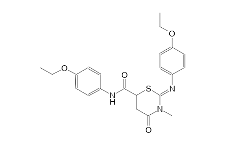 (2Z)-N-(4-ethoxyphenyl)-2-[(4-ethoxyphenyl)imino]-3-methyl-4-oxotetrahydro-2H-1,3-thiazine-6-carboxamide