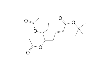 tert-Butyl (2E)-2,3,4,7-tetradeoxy-5,6-di-O-acetyl-7-iodo-D-ribo-hept-2-enoate