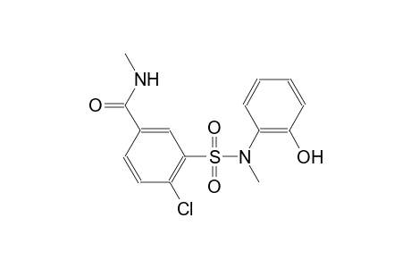 benzamide, 4-chloro-3-[[(2-hydroxyphenyl)methylamino]sulfonyl]-N-methyl-