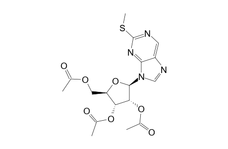 9H-Purine, 2-(methylthio)-9-(2,3,5-tri-O-acetyl-.beta.-D-ribofuranosyl)-