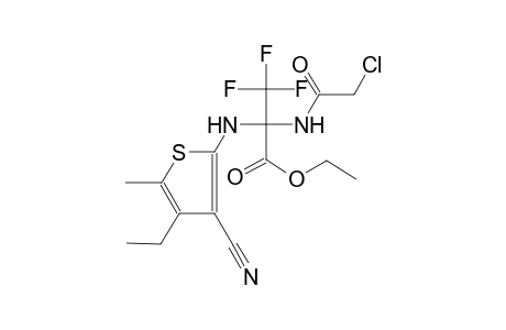 alanine, N-(chloroacetyl)-2-[(3-cyano-4-ethyl-5-methyl-2-thienyl)amino]-3,3,3-trifluoro-, ethyl ester