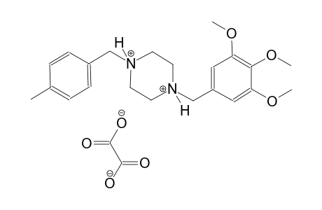 1-(4-methylbenzyl)-4-(3,4,5-trimethoxybenzyl)piperazinediium oxalate