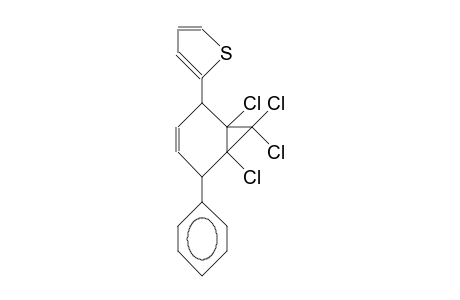 7,7-Dichloro-2-phenyl-5-(2-thienyl)-bicyclo(4.1.0)hept-3-ene