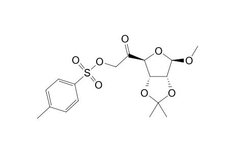 Methyl 2,3-O-isopropylidene-6-O-tosyl-.beta.,D-ribohexofuranos-5-ulose