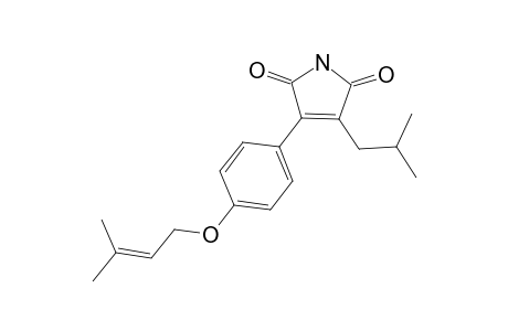 3-Isobutyl-4-[4-(3-methyl-2-butenyloxy)phenyl]-1H-pyrrole-2,5-dione