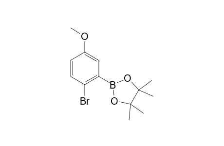 2-(2-Bromo-5-methoxyphenyl)-4, 4, 5, 5-tetramethyl-1, 3, 2-dioxaborolane