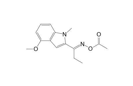 1-Propanone, 1-(4-methoxy-1-methyl-1H-indol-2-yl)-, O-acetyloxime, (E)-