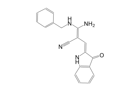 (2Z)-3-amino-3-(benzylamino)-2-[(Z)-(3-oxo-1,3-dihydro-2H-indol-2-ylidene)methyl]-2-propenenitrile