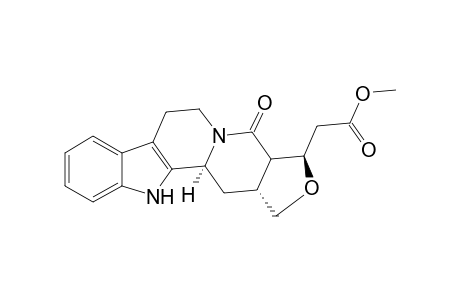 17-Norcorynan-18-carboxylic acid, 16,19-epoxy-21-oxo-, methyl ester, (15.alpha.,19R)-(.+-.)-