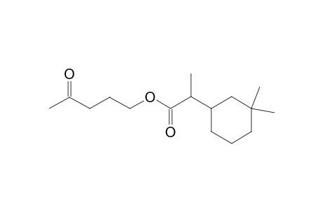 4-oxopentyl 2-(3,3-dimethylcyclohexyl)propanoate