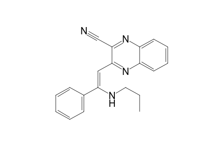 (Z)-3-(2-Phenyl-2-(propylamino)vinyl)quinoxaline-2-carbonitrile