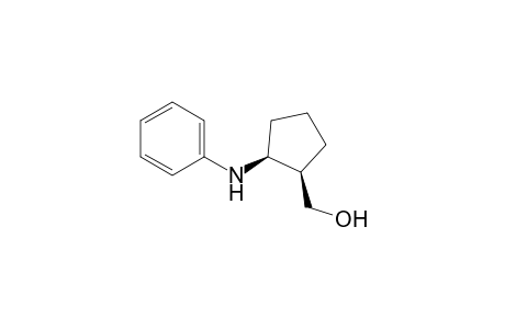 cis-2-Anilino-1-(hydroxymethyl)cyclopentane