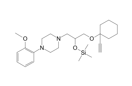 1-(1-Ethynyl-cyclohexyloxy)-3-[4-(2-methoxy-phenyl)-piperazin-1-yl]-propan-2-ol, tms