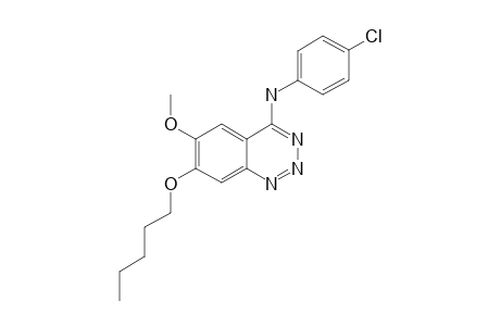 4-(4-CHLOROANILINO)-6-METHOXY-7-PENTYLOXY-1,2,3-BENZOTRIAZINE
