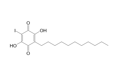 2,5-dihydroxy-6-iodo-3-undecyl-p-benzoquinone