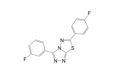 [1,2,4]triazolo[3,4-b][1,3,4]thiadiazole, 3-(3-fluorophenyl)-6-(4-fluorophenyl)-