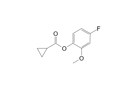 Cyclopropanecarboxylic acid, 2-methoxy-4-fluorophenyl ester