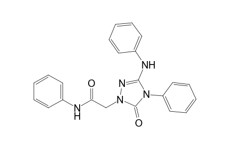 1H-1,2,4-Triazole-1-acetamide, 4,5-dihydro-5-oxo-N,4-diphenyl-3-(phenylamino)-