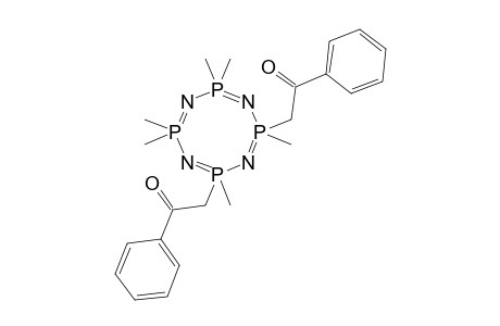 2-[4-(2-keto-2-phenyl-ethyl)-2,4,6,6,8,8-hexamethyl-1,3,5,7-tetraza-2$l^{5},4$l^{5},6$l^{5},8$l^{5}-tetraphosphacycloocta-1,3,5,7-tetraen-2-yl]-1-phenyl-ethanone