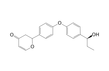 2-[4-[4-(1-Hydroxypropyl)phenyoxy]phenyl]-2,3-dihydro-4H-pyran-4-one
