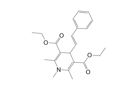3,5-Pyridinedicarboxylic acid, 1,4-dihydro-1,2,6-trimethyl-4-(2-phenylethenyl)-, diethyl ester