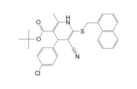 3-pyridinecarboxylic acid, 4-(4-chlorophenyl)-5-cyano-1,4-dihydro-2-methyl-6-[(1-naphthalenylmethyl)thio]-, 1,1-dimethylethyl ester