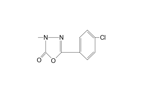 2-(p-CHLOROPHENYL)-4-METHYL-delta2-1,3,4-OXADIAZOLIN-5-ONE