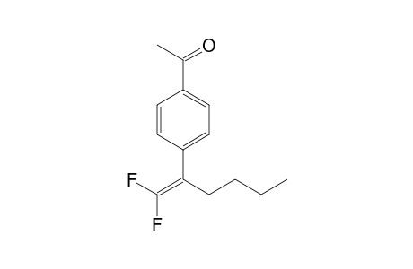 1-[4-(1,1-difluorohex-1-en-2-yl)phenyl]ethanone