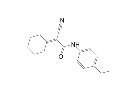 2-cyano-2-cyclohexylidene-N-(4-ethylphenyl)acetamide