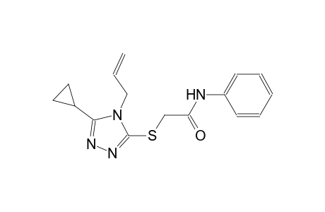 2-[(4-allyl-5-cyclopropyl-4H-1,2,4-triazol-3-yl)sulfanyl]-N-phenylacetamide