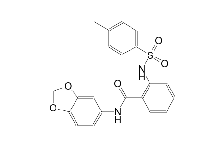 benzamide, N-(1,3-benzodioxol-5-yl)-2-[[(4-methylphenyl)sulfonyl]amino]-