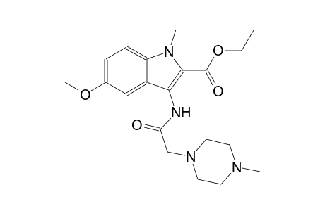 ethyl 5-methoxy-1-methyl-3-{[(4-methyl-1-piperazinyl)acetyl]amino}-1H-indole-2-carboxylate