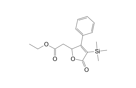 5-(Ethoxycarbonylmethyl)-3-trimethylsilyl-4-phenyldihydrofuran-2-one