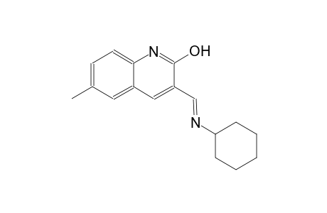 3-[(E)-(cyclohexylimino)methyl]-6-methyl-2-quinolinol