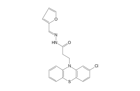2-CHLORO-10-PHENOTHIAZINEPROPIONIC ACID, FURFURYLIDENEHYDRAZIDE
