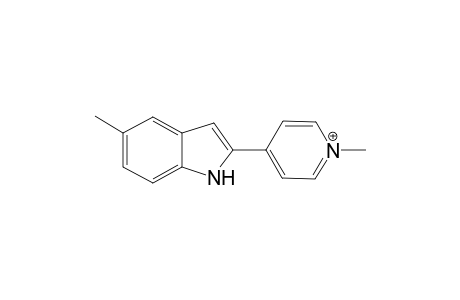 1-Methyl-4-(5-methyl-1H-indol-2-yl)pyridinium