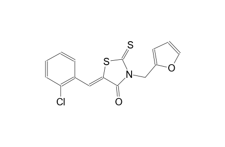 (5Z)-5-(2-chlorobenzylidene)-3-(2-furylmethyl)-2-thioxo-1,3-thiazolidin-4-one
