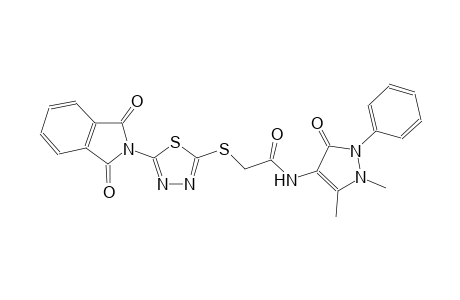 acetamide, N-(2,3-dihydro-1,5-dimethyl-3-oxo-2-phenyl-1H-pyrazol-4-yl)-2-[[5-(1,3-dihydro-1,3-dioxo-2H-isoindol-2-yl)-1,3,4-thiadiazol-2-yl]thio]-