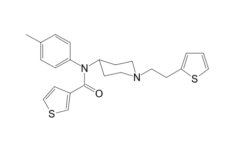 N-4-Methylphenyl-N-(1-[2-(thiophen-2-yl)ethyl]piperidin-4-yl)thiophene-3-carboxamide