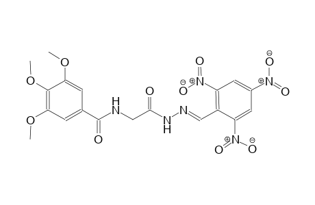 acetic acid, [(3,4,5-trimethoxybenzoyl)amino]-, 2-[(E)-(2,4,6-trinitrophenyl)methylidene]hydrazide