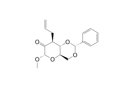 METHYL_4,6-O-BENZYLIDENE-3-DEOXY-3-C-PROPENYL-ALPHA-D-ARABINO-HEXAPYRANOSIDE-2-ULOSE