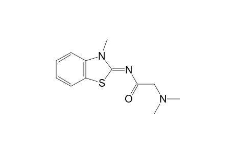 2-(dimethylamino)-N-(3-methyl-2-benzothiazolinylidene)acetamide