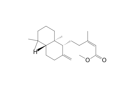 2-Pentenoic acid, 5-(decahydro-5,5,8a-trimethyl-2-methylene-1-naphthalenyl)-3-methyl-, methyl ester, [1R-[1.alpha.(Z),4a.beta.,8a.alpha.]]-